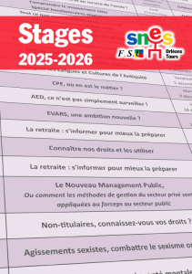 Programme 2025-2026