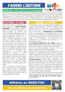 Tract diffusé aux rendez-vous de l'Histoire 2025