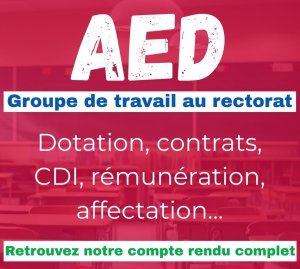 Groupe de travail AED du 07 octobre 2025